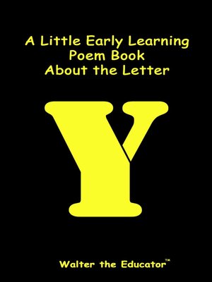cover image of A Little Early Learning Poem Book about the Letter Y